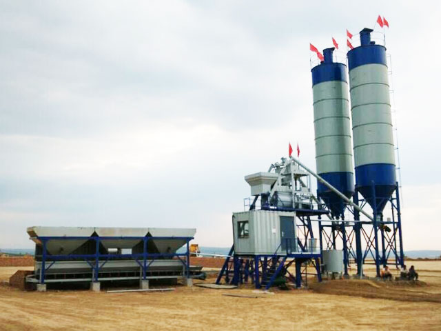 HZS50混凝土(tu)攪拌站